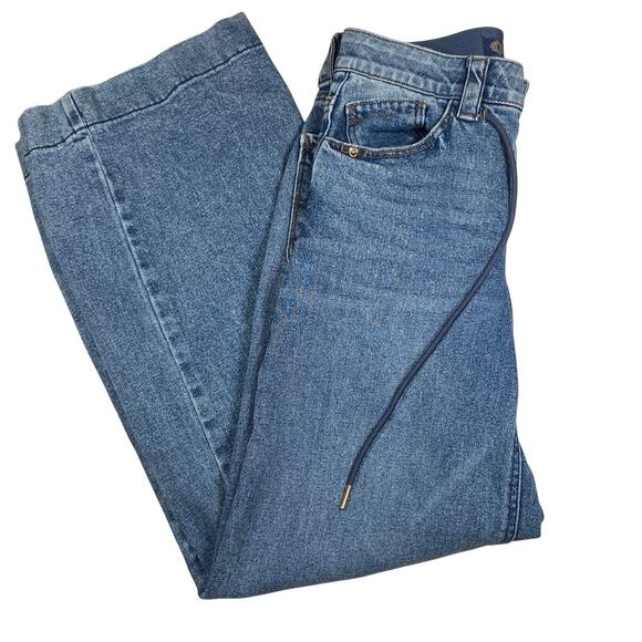 Democracy Jeans Womens 8 29x30 Ab Technology Wide Leg Baggy Blue Mid Rise - Picture 3 of 6